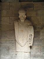 Le Puy-en-Velay - Cathedrale Notre-Dame - Cloitre - Statue d'eveque (1)